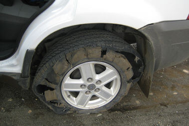 What to do if you have a tyre blow-out